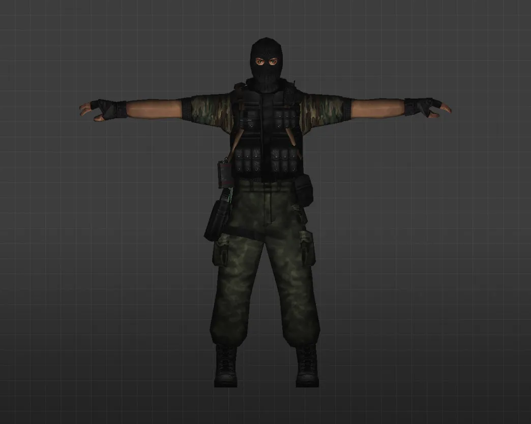 Скриншот Модель «Террористы Лесной камуфляж» для CS 1.6 - Уникальная и Качественная