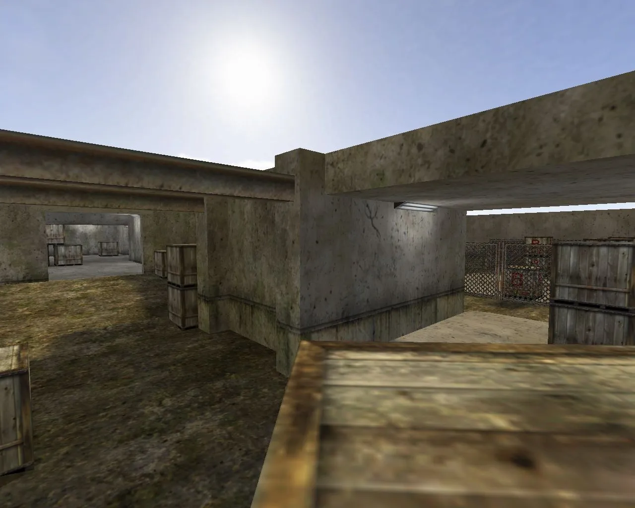 Скриншот  Карта de_antishock для CS 1.6: баланс сторон, точки под Т/КТ, .nav для ботов и оптимизация wpoly/epoly