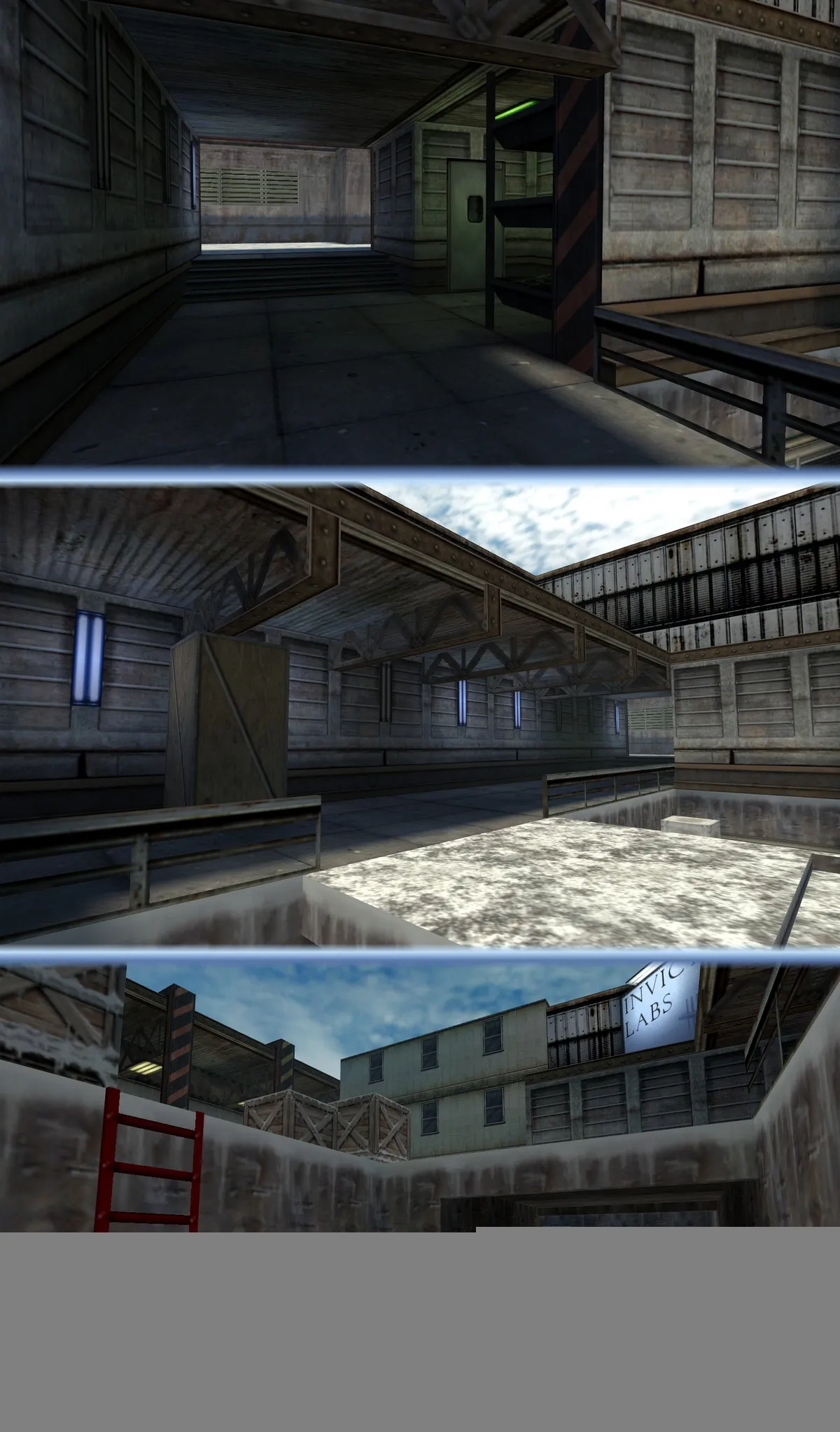 Скриншот  Карта «de_invictus_v12» для CS 1.6: Тактический анализ и детали