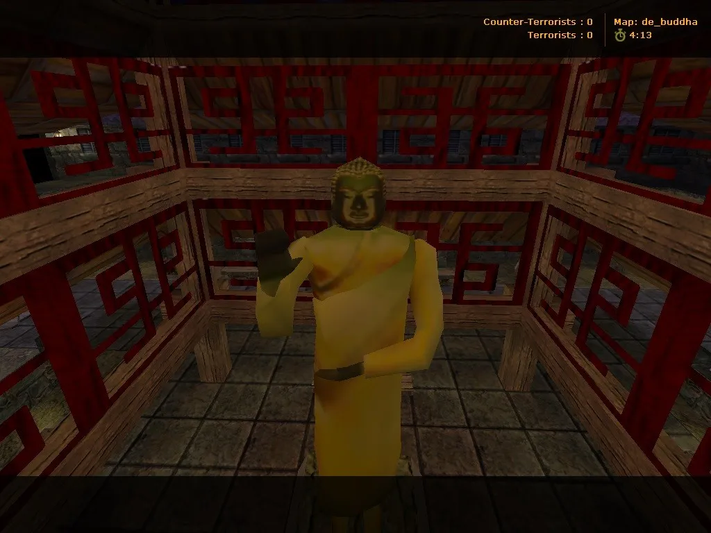 Скриншот  Карта de_buddha для CS 1.6: точки, раунды, .nav для ботов и оптимизация wpoly/epoly