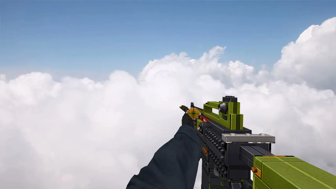 Скриншот Модель M4A1 LEGO CSGO anims v_ для CS 1.6: w_ p_ модели, звуки, анимация осмотра и текстуры