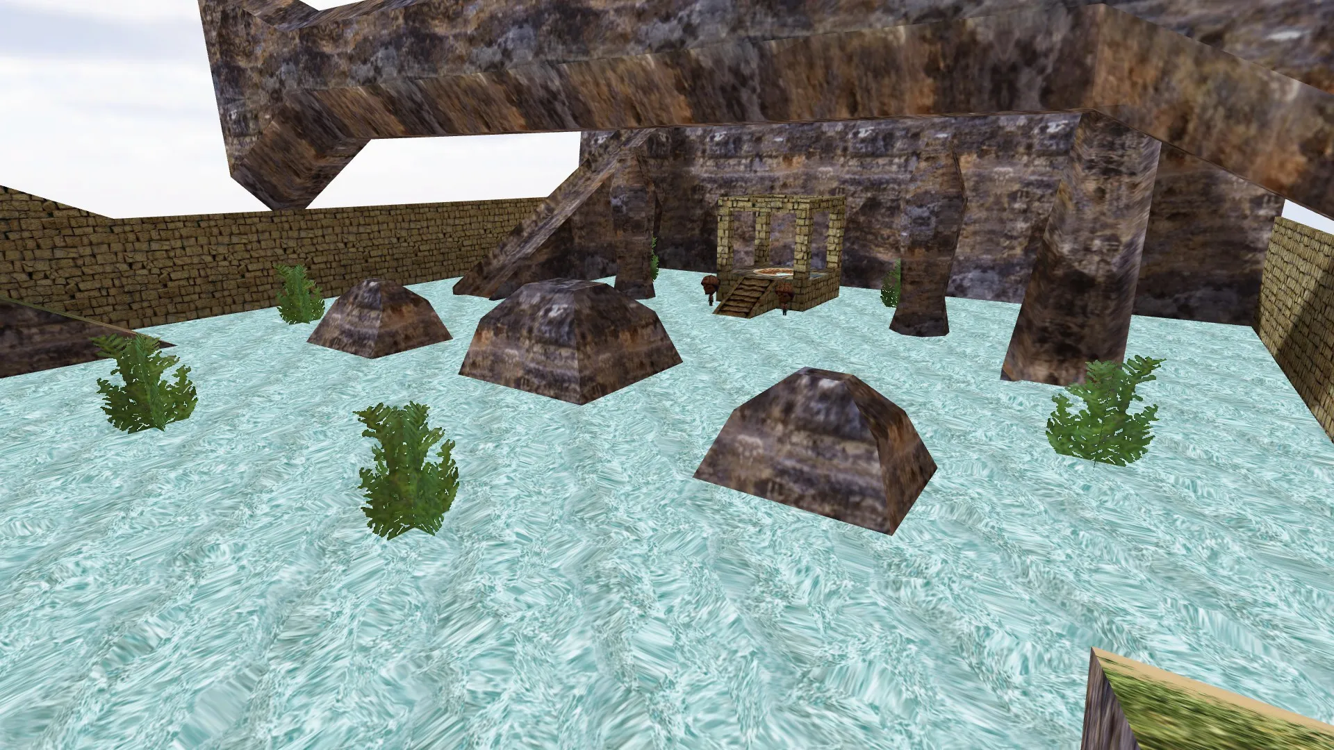 Скриншот  Карта de_gwned для CS 1.6: точки под T/CT, .nav для ботов, оптимизация wpoly/epoly