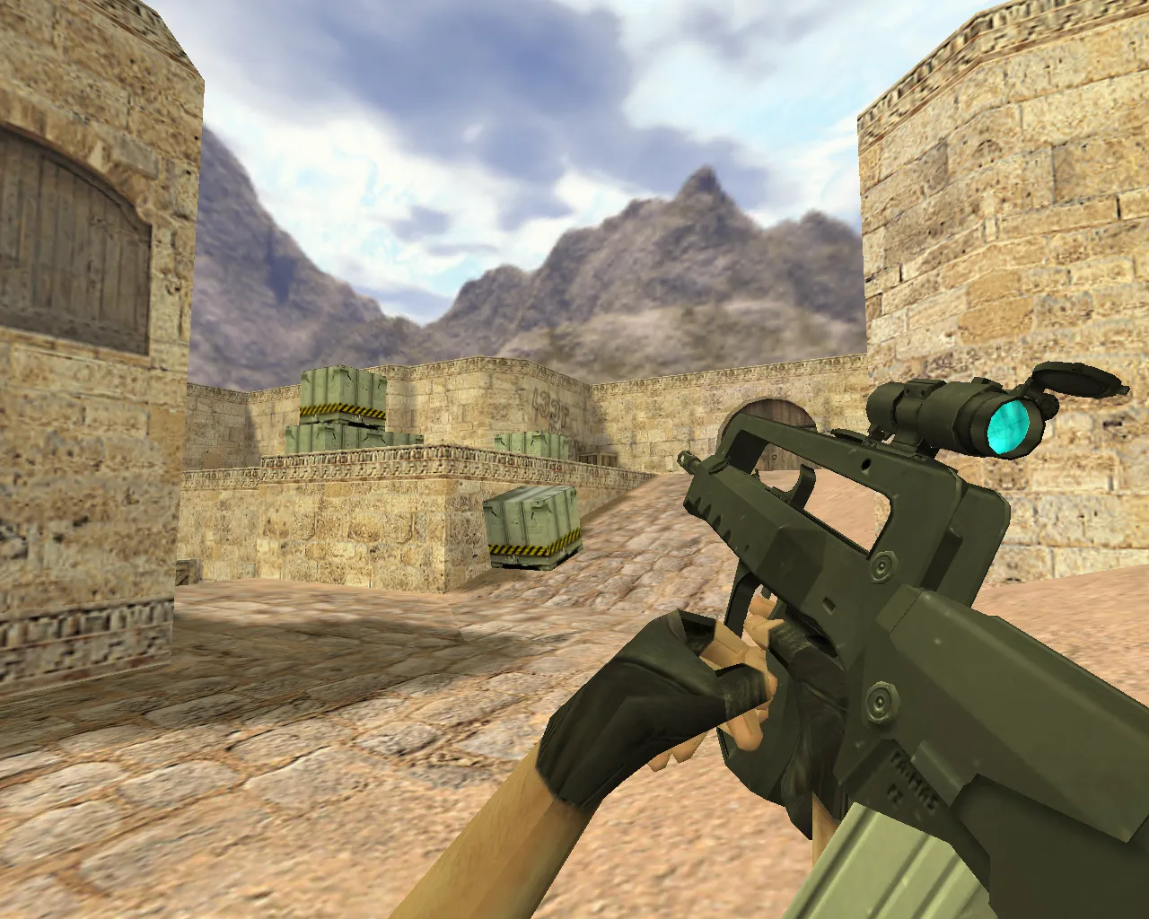 Скриншот Модель «Famas Синяя оптика» для CS 1.6 — подробный обзор