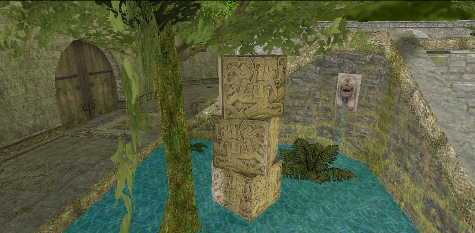 Скриншот Карта de_aim_aztec для CS 1.6: спавны, точки, навигация .nav и оптимизация wpoly/epoly