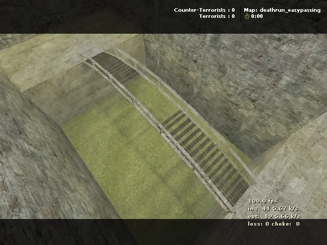 Скриншот  deathrun_easypassing — карта deathrun для CS 1.6: баланс команд, точки, .nav и оптимизация