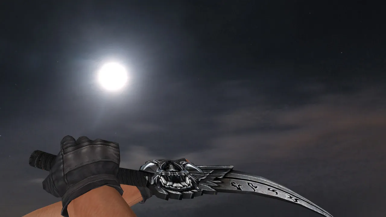 Скриншот Модель ножа Combat Thanatos для CS 1.6: v_, p_, w_ модели, звук, анимация осмотра и качество текстур