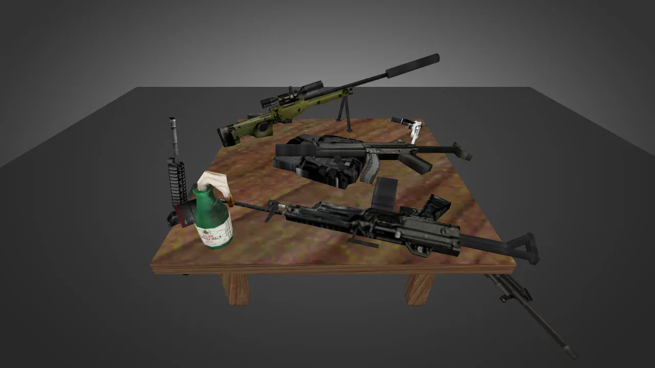 Скриншот Модель «Weapons and Equipment for Chicken» для CS 1.6 - Уникальный скин