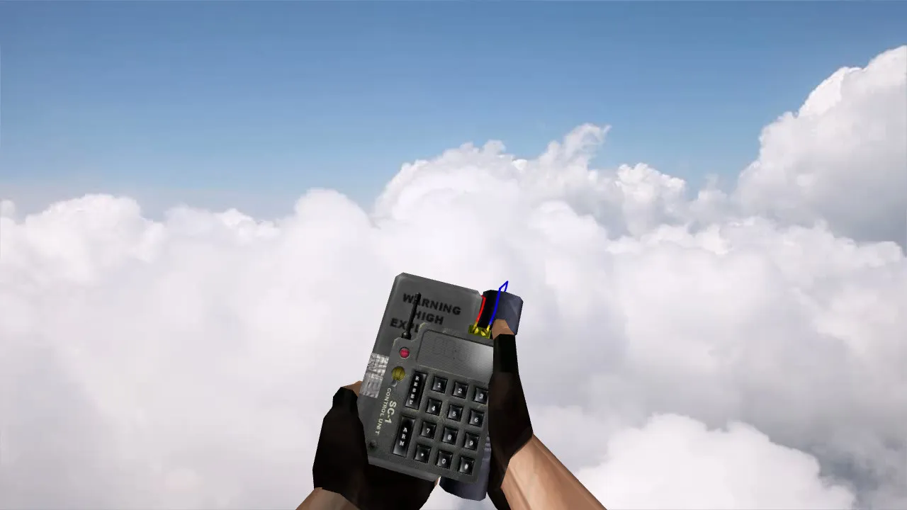 Скриншот Модель «High Warning C4» v_ для CS 1.6: p_ и w_ модели, звук, осмотр и текстуры