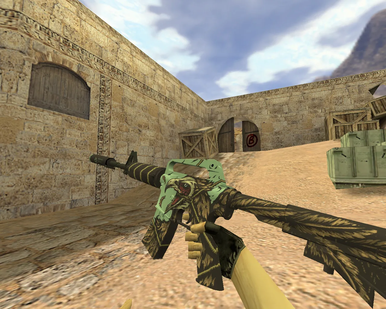 Скриншот Модель M4A1 «Орел» для CS 1.6: v_, p_, w_ модели, звук, анимация осмотра и текстуры