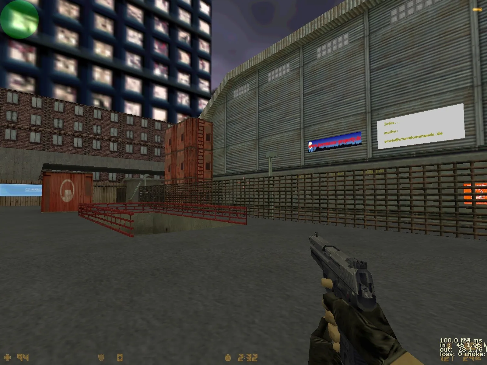 Скриншот  Карта de_assault_sk для CS 1.6: баланс сторон, точки, .nav для ботов и оптимизация (wpoly/epoly)