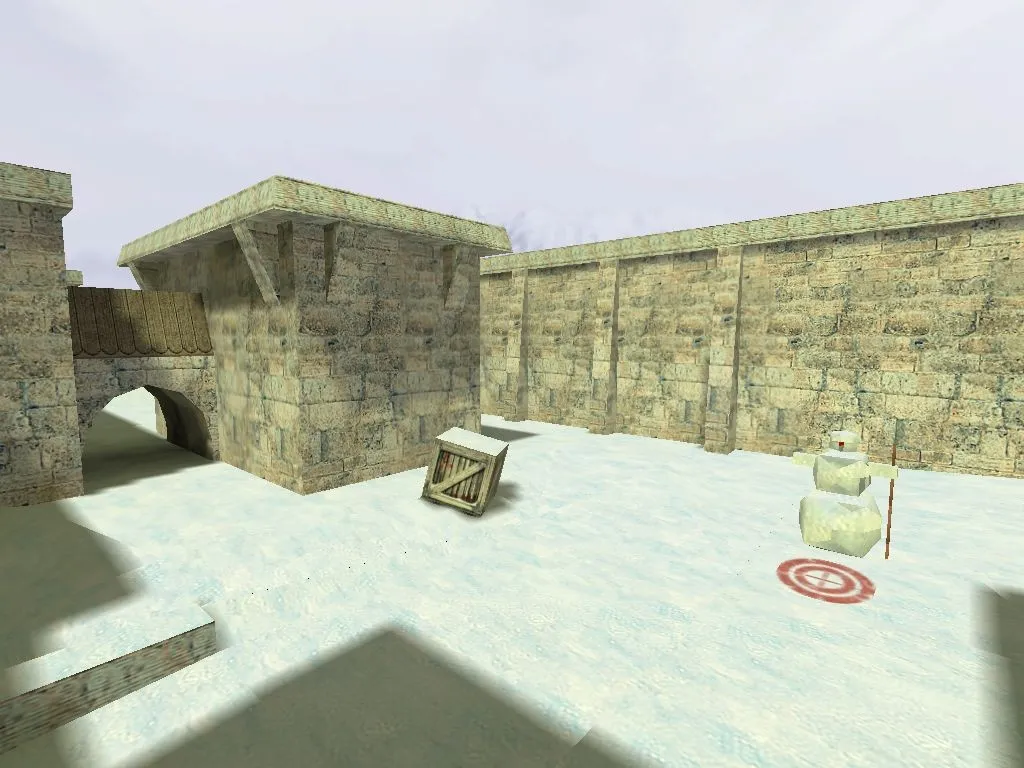 Скриншот  Карта de_snowball для CS 1.6 - Тактические возможности и стратегия