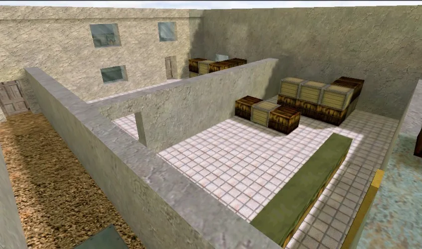 Скриншот  de_deposito для CS 1.6: настройки, тактики, .nav и оптимизация карты