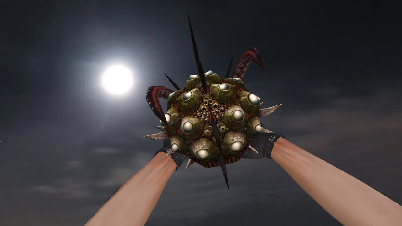 Скриншот Модель «Horror Grenade» v_grenade p_grenade w_grenade для CS 1.6: звук, анимация осмотра, текстуры и настройка