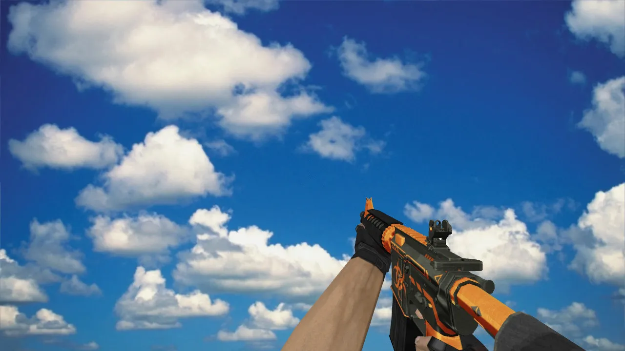 Скриншот Модель M4A4 Punishment Device v_/p_/w_ для CS 1.6: звуки, анимация осмотра, текстуры и установка