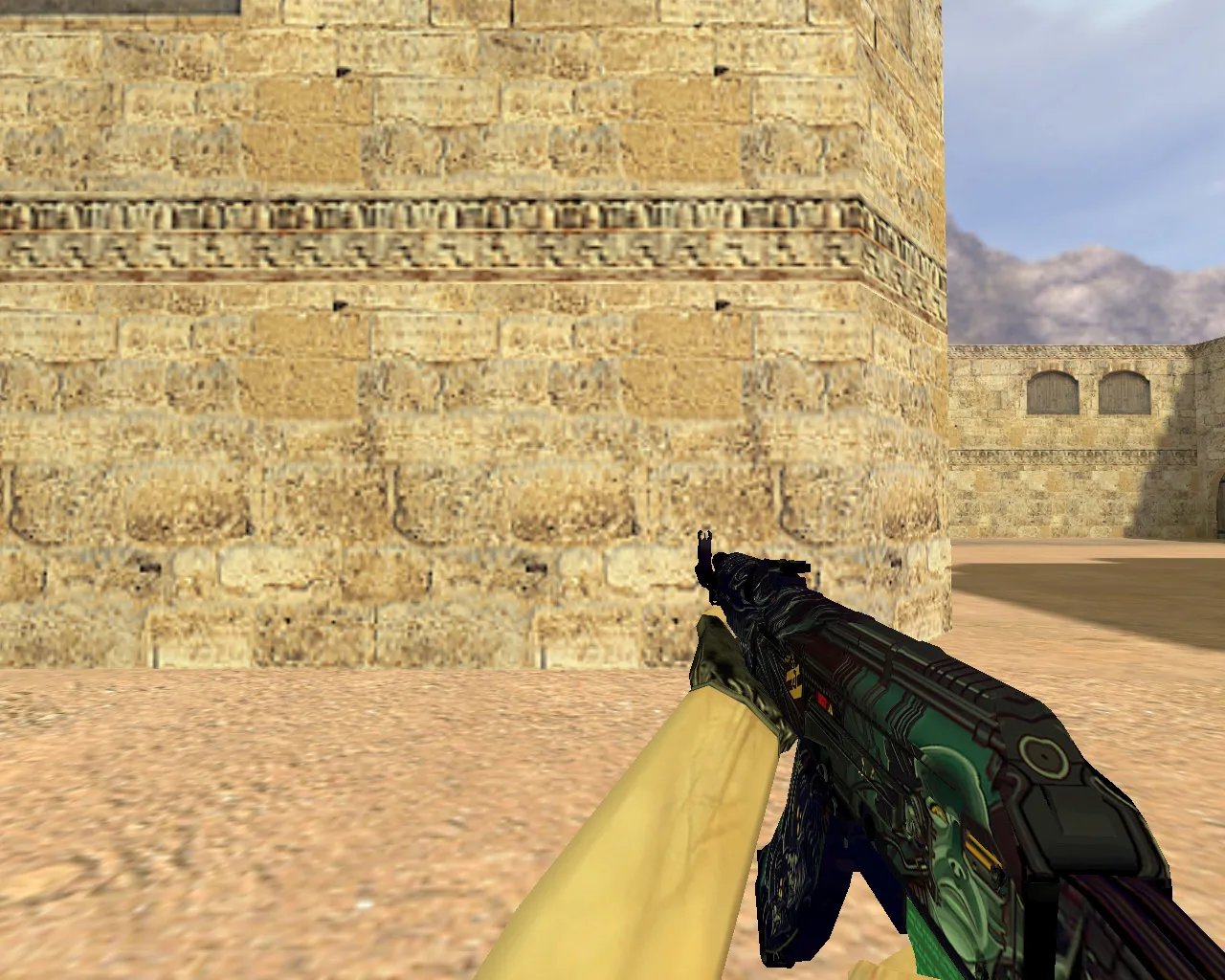 Скриншот АК-47 «Неизвестность» модель v_ и p_ для CS 1.6: звуки, анимация осмотра, текстуры и настройки