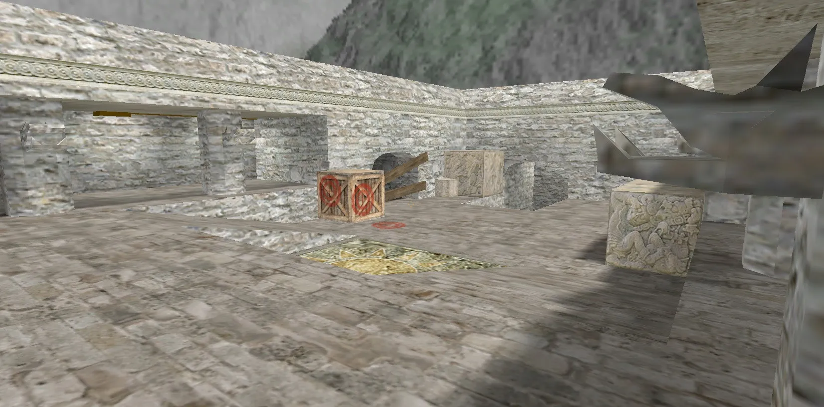 Скриншот  de_aztec5 карта для CS 1.6: тактика за Т и КТ, точки, .nav, оптимизация, wpoly/epoly