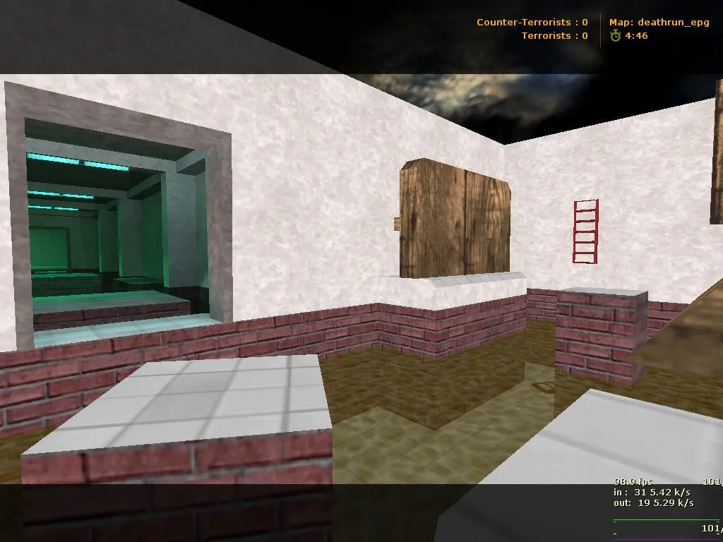 Скриншот  Карта deathrun_epg для CS 1.6: баланс сторон, точки, .nav для ботов и оптимизация wpoly/epoly