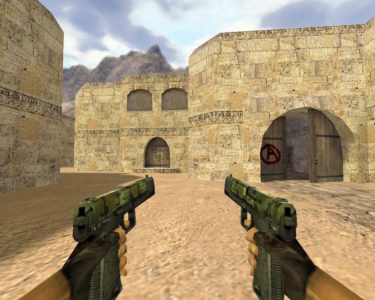 Скриншот Модель «Два USP Камуфляж» для CS 1.6: Четкая и стильная