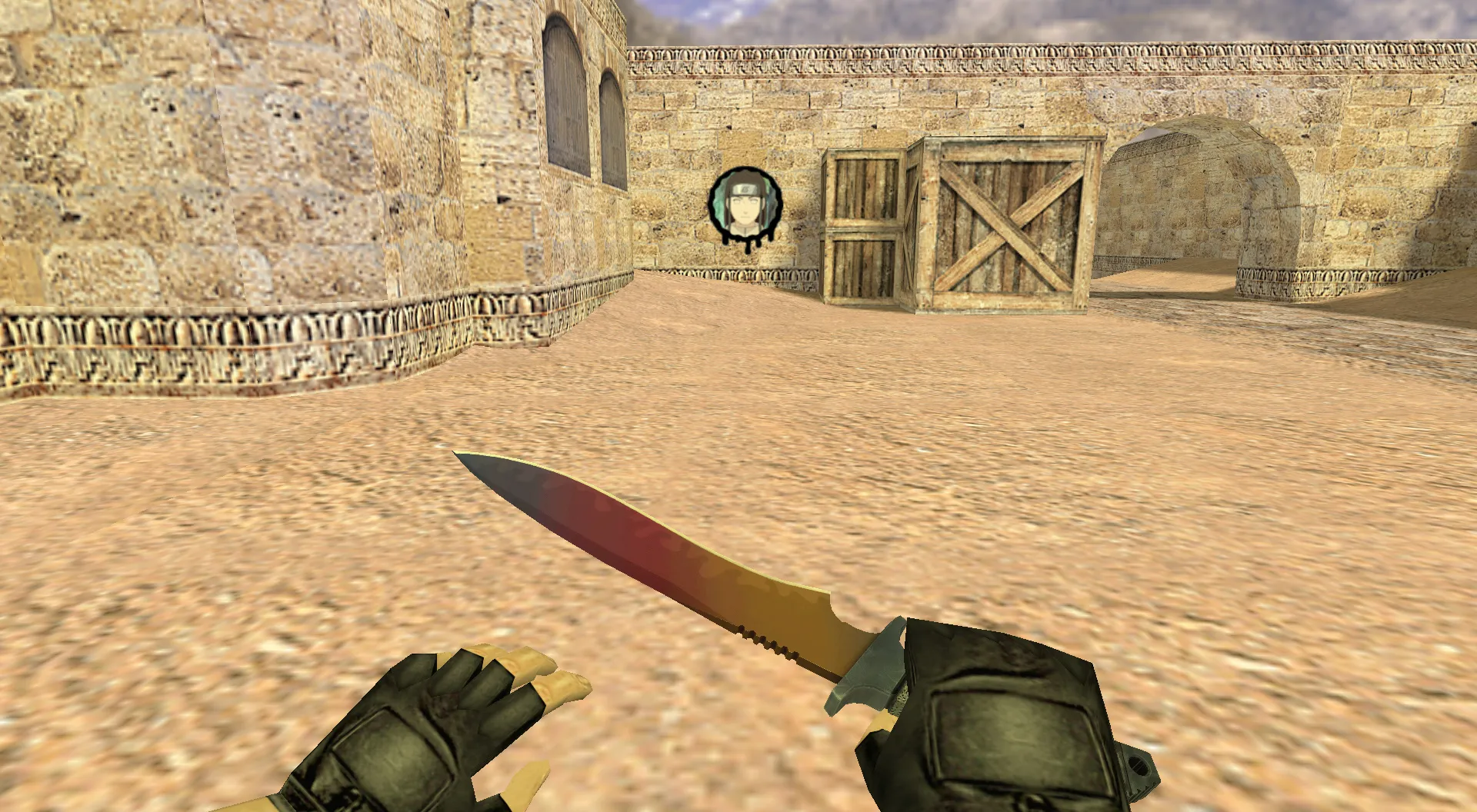 Скриншот  Граффити «Неджи Хьюга» для CS 1.6 - Аниме Граффити для Игроков