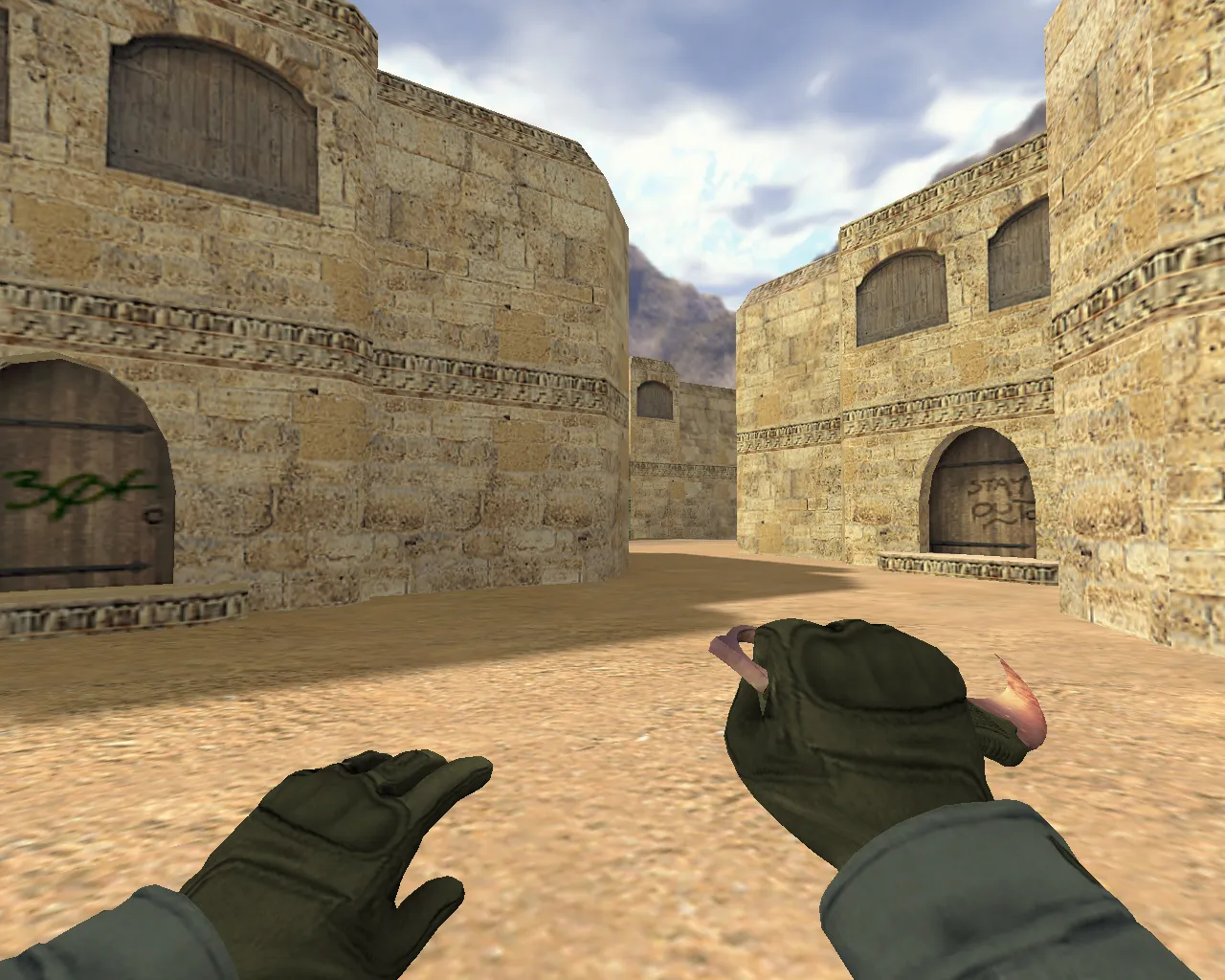 Скриншот Модель v_knife «Керамбит Галактика» для CS 1.6: p_ и w_ версии, звуки, анимация осмотра, текстуры и качество