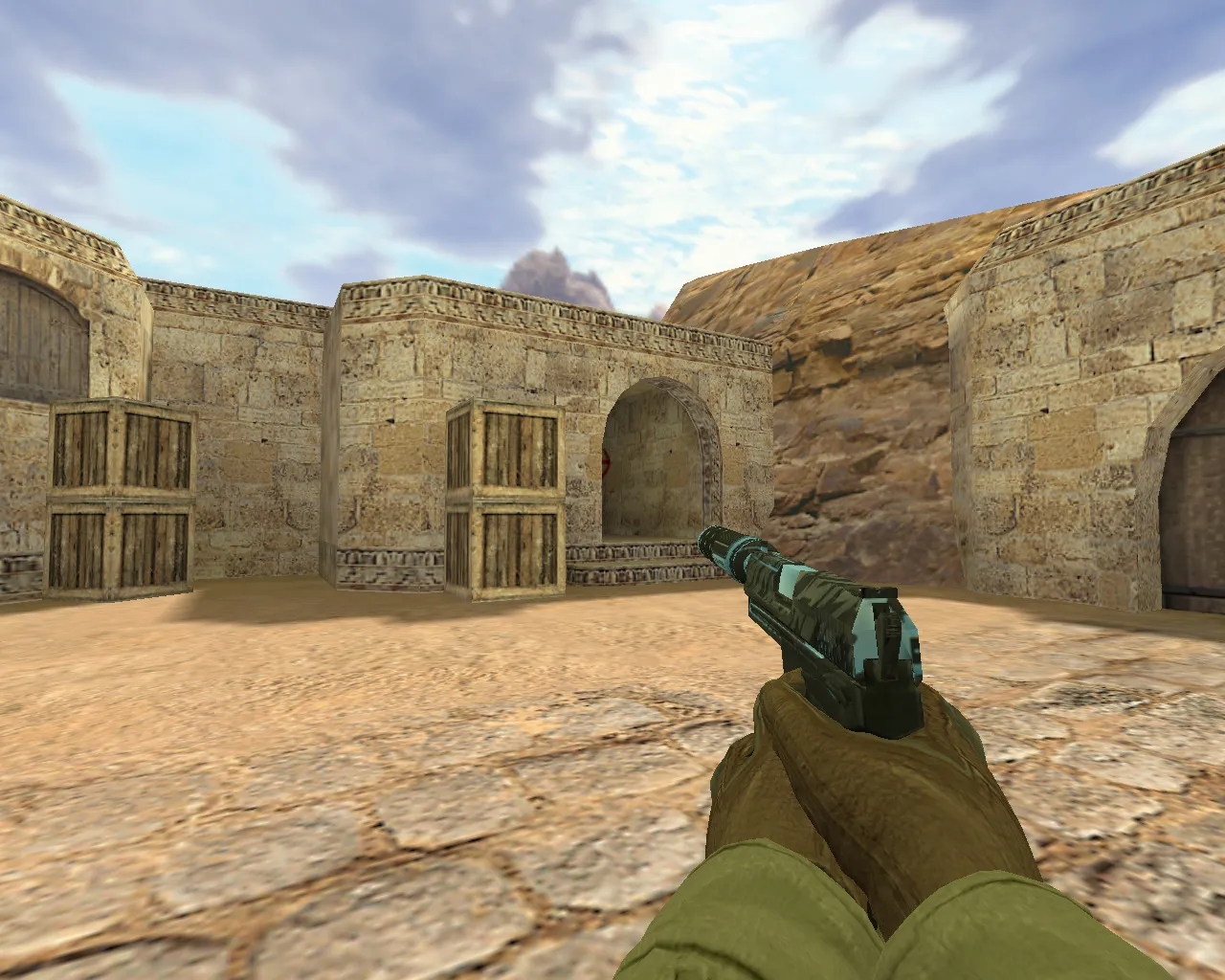 Скриншот Модель USP Голубой Орион для CS 1.6: Четкость и Стиль