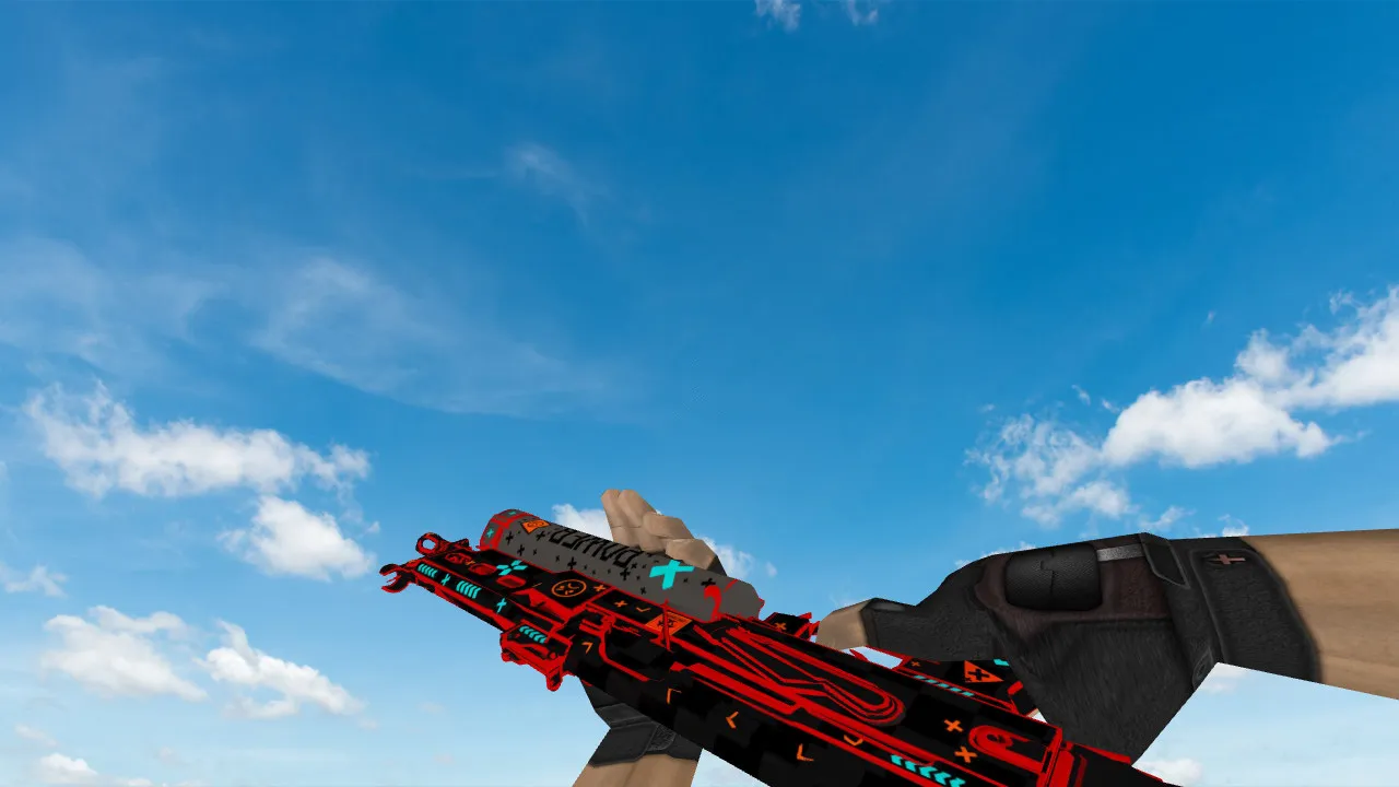 Скриншот Модель «PP-19 Bizon Angry Emoji» для CS 1.6 - Уникальный скин