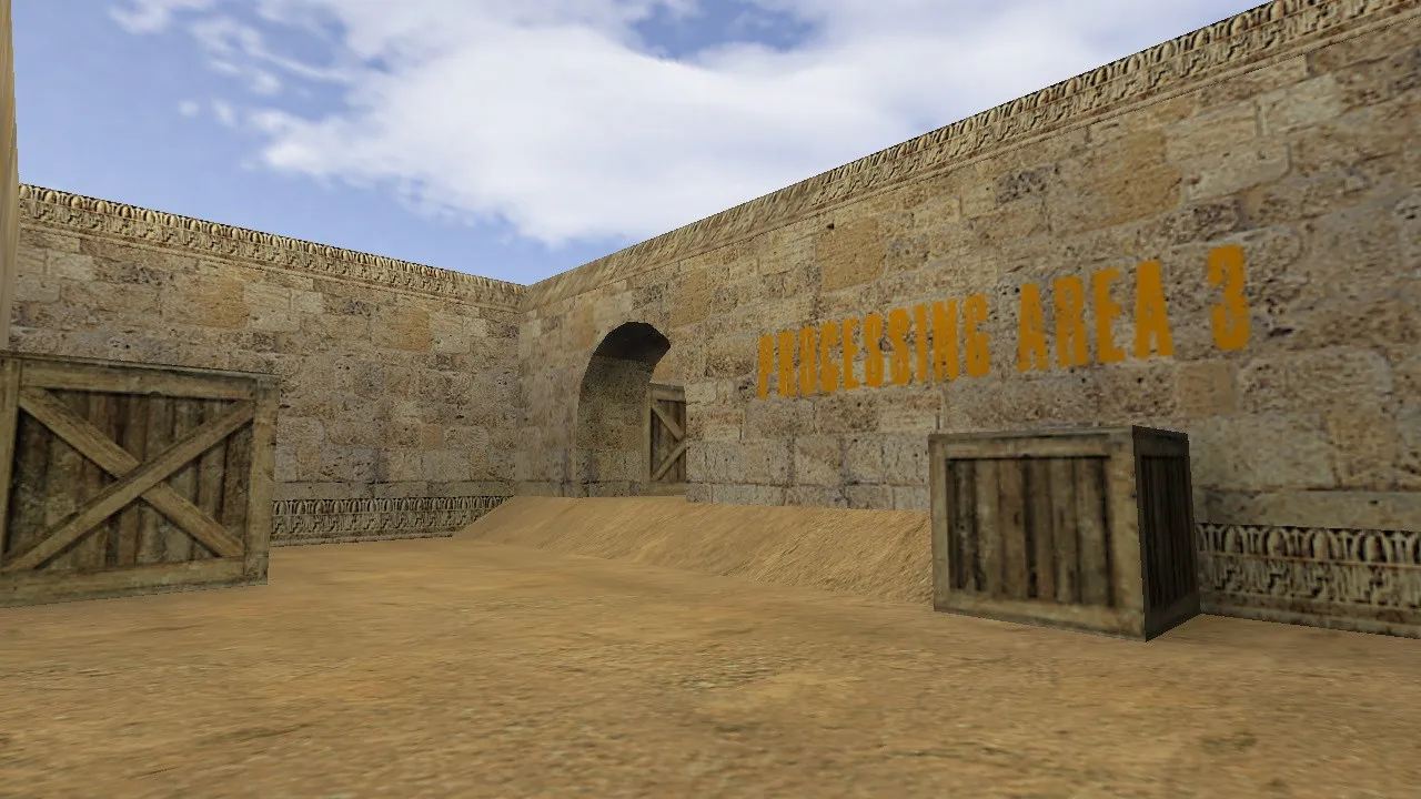 Скриншот  de_dust2020 — карта для CS 1.6: баланс сторон, точки под клатчи, оптимизация wpoly/epoly