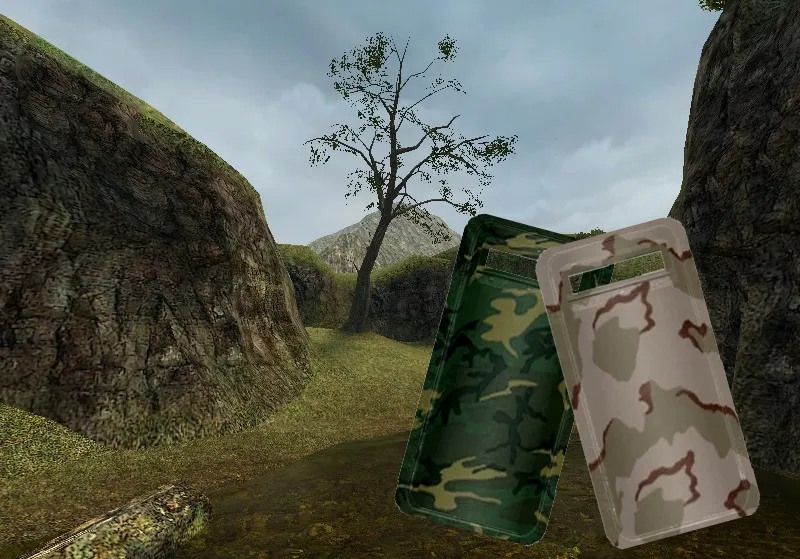 Скриншот Модель «Camo Shield Pack» для CS 1.6: v_ / p_ / w_ щиты, звуки и анимации осмотра