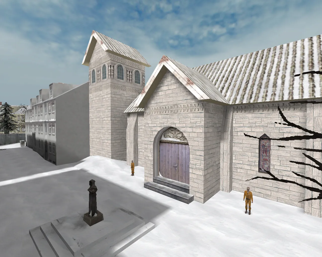 Скриншот  cs_winter для CS 1.6: тактики сторон, точки, .nav для ботов и оптимизация карт