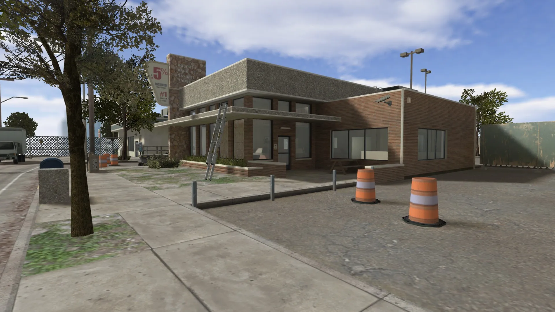 Скриншот de_bank_fix для CS 1.6: тактики за CT/T, точки под контроль, .nav и оптимизация карты