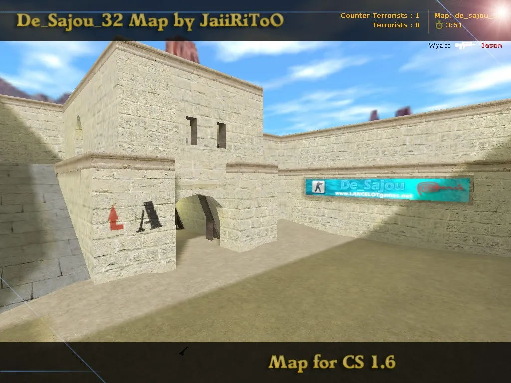 Скриншот  Карта de_sajou_32 для CS 1.6 - детальный обзор и тактики