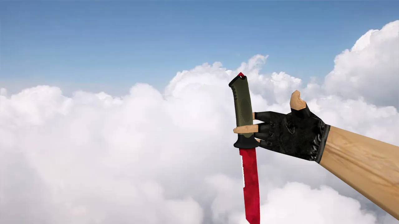 Скриншот Модель v_ и p_ «Ursus Knife Ruby» для CS 1.6: звуки, анимация осмотра, текстуры