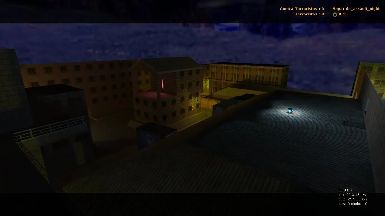 Скриншот Карта de_assault_night для CS 1.6: ночная версия, баланс сторон, точки, маршруты и .nav для ботов
