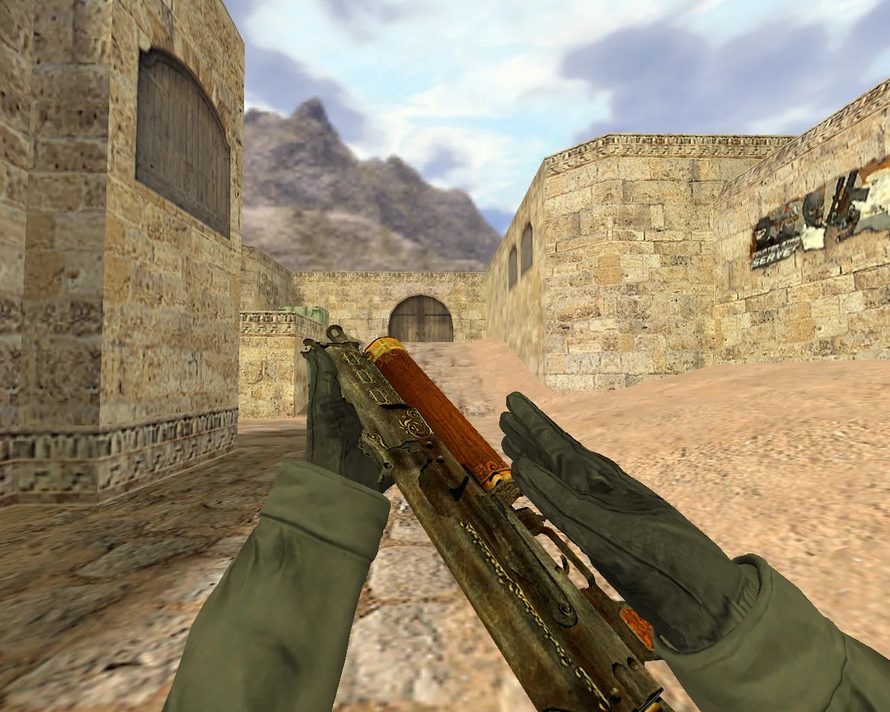 Скриншот Модель Бизон Антиквариат для CS 1.6 - Скачай и играй