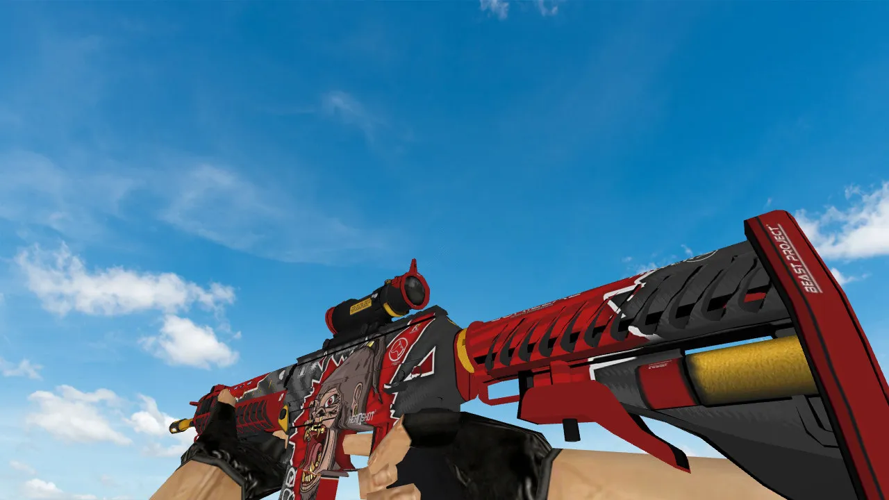 Скриншот Модель SG 553 Beast Project для CS 1.6 - Уникальный стиль и качество