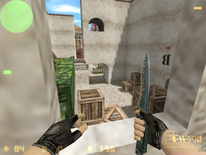 Скриншот  Карта de_sand_fortress для CS 1.6 — подробный обзор