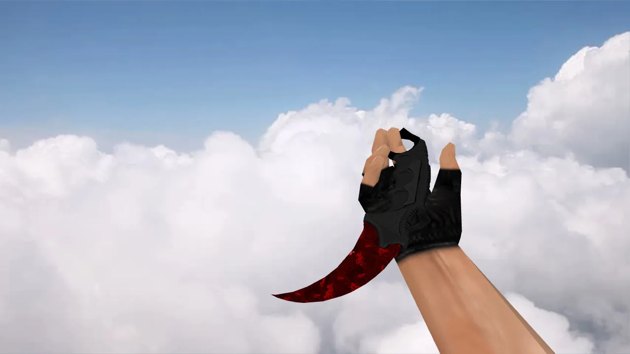 Скриншот Модель ножа Karambit Storm v_ для CS 1.6: p_ и w_ модели, звук, анимация осмотра