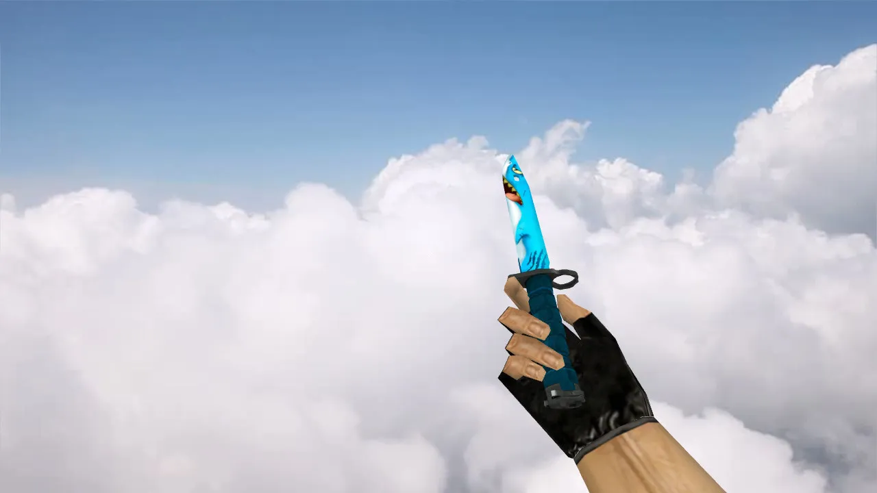 Скриншот Модель ножа Bayonet Shark v_ для CS 1.6: качественные текстуры, анимация осмотра, звуки и точная модель