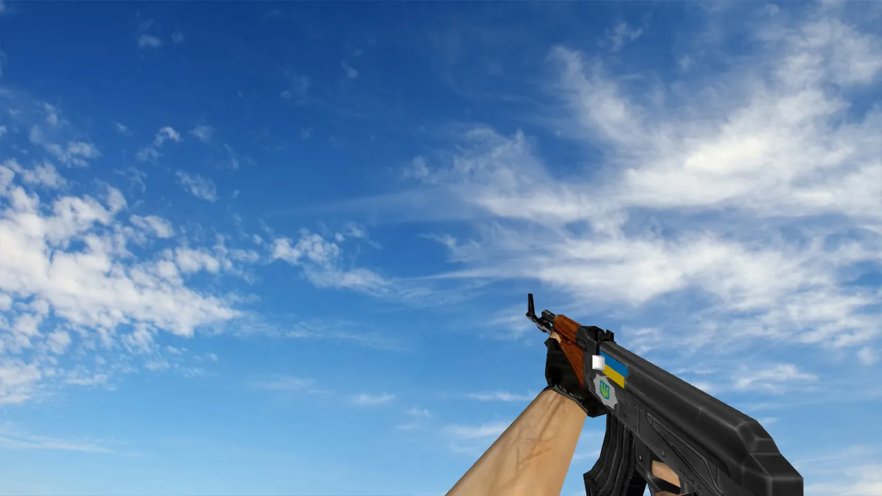 Скриншот Пак моделей оружия «Патриот Украины» для CS 1.6: v_, p_, w_ модели, звуки, анимация осмотра