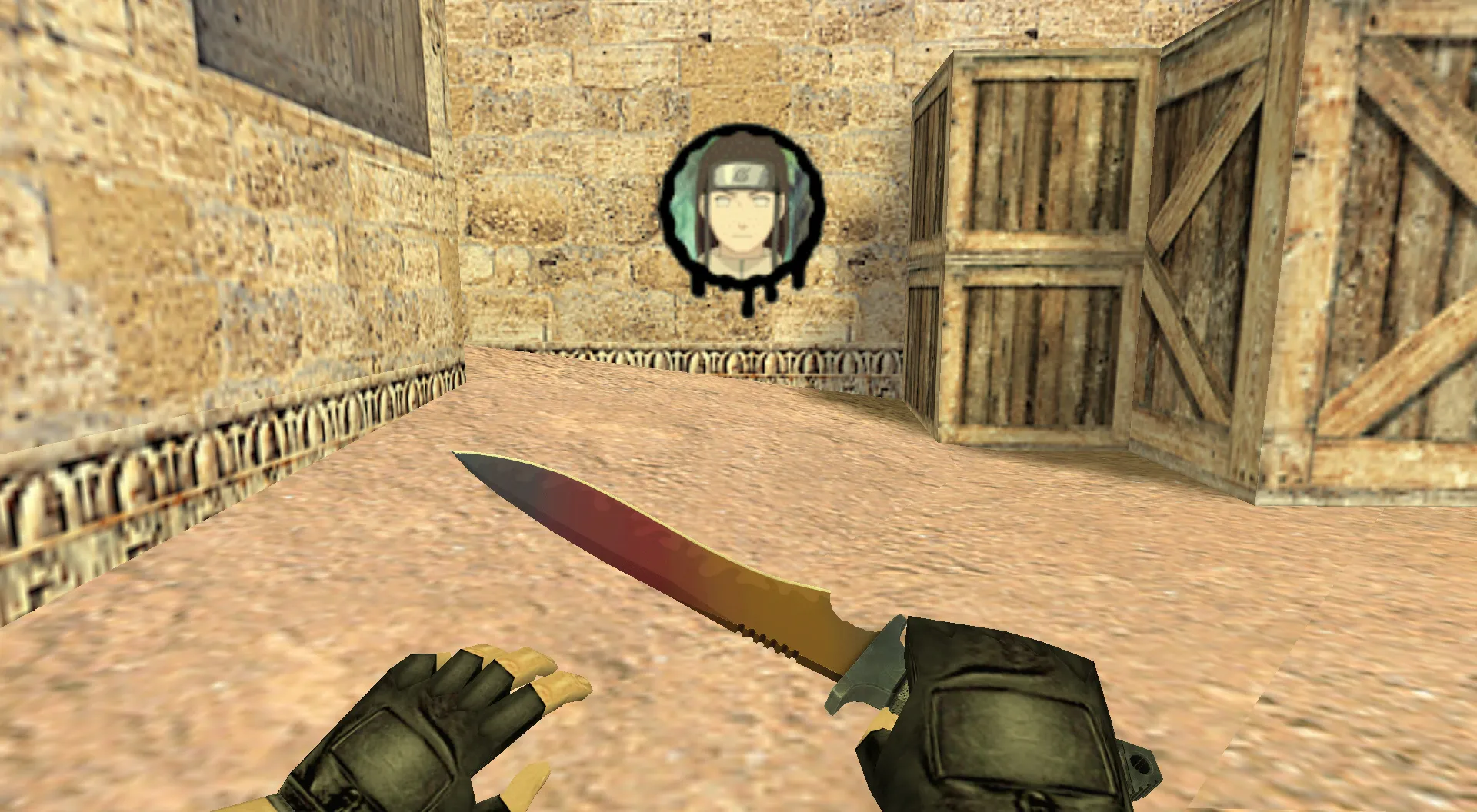 Скриншот  Граффити «Неджи Хьюга» для CS 1.6 - Аниме Граффити для Игроков