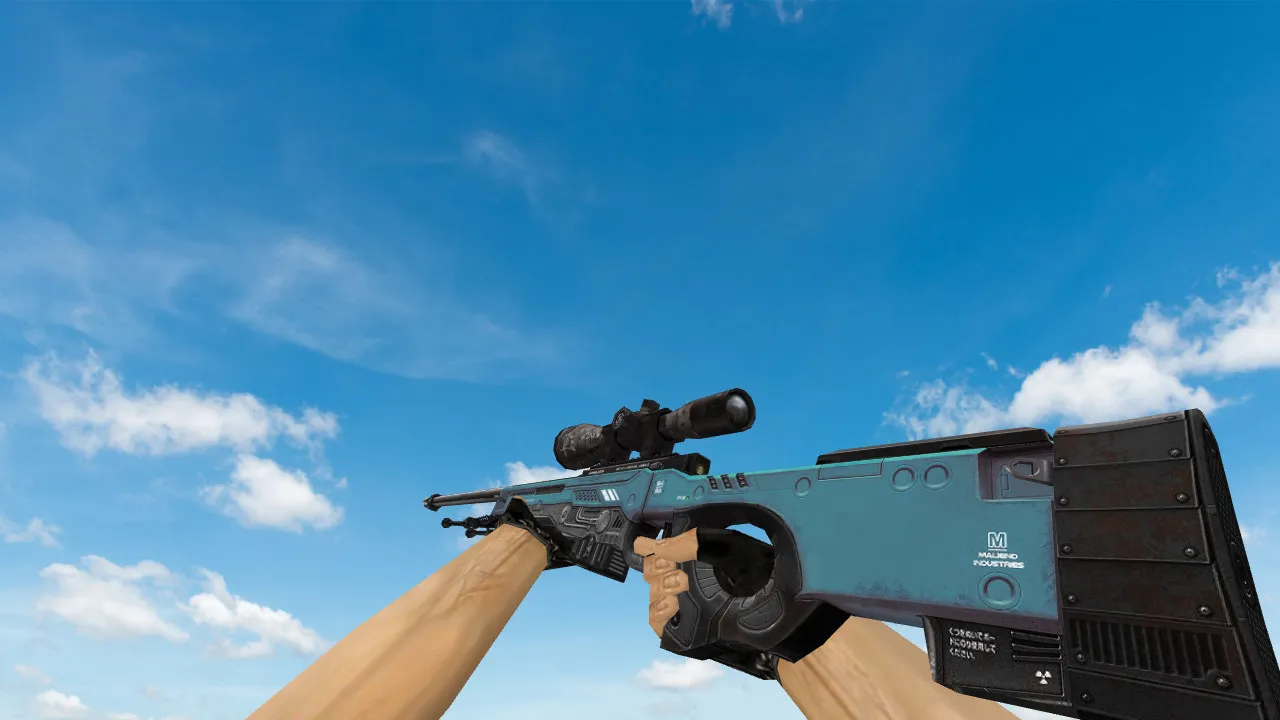 Скриншот Модель «AWP Annihilator Blue» для CS 1.6: уникальный скин