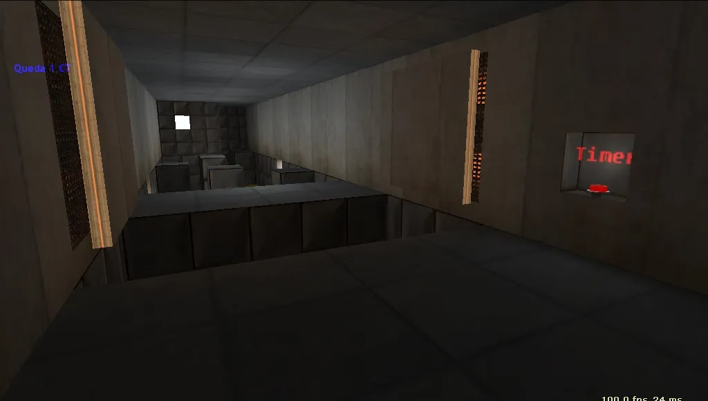 Скриншот  deathrun_aperture2 — карта для CS 1.6: точки, раунды, .nav и оптимизация