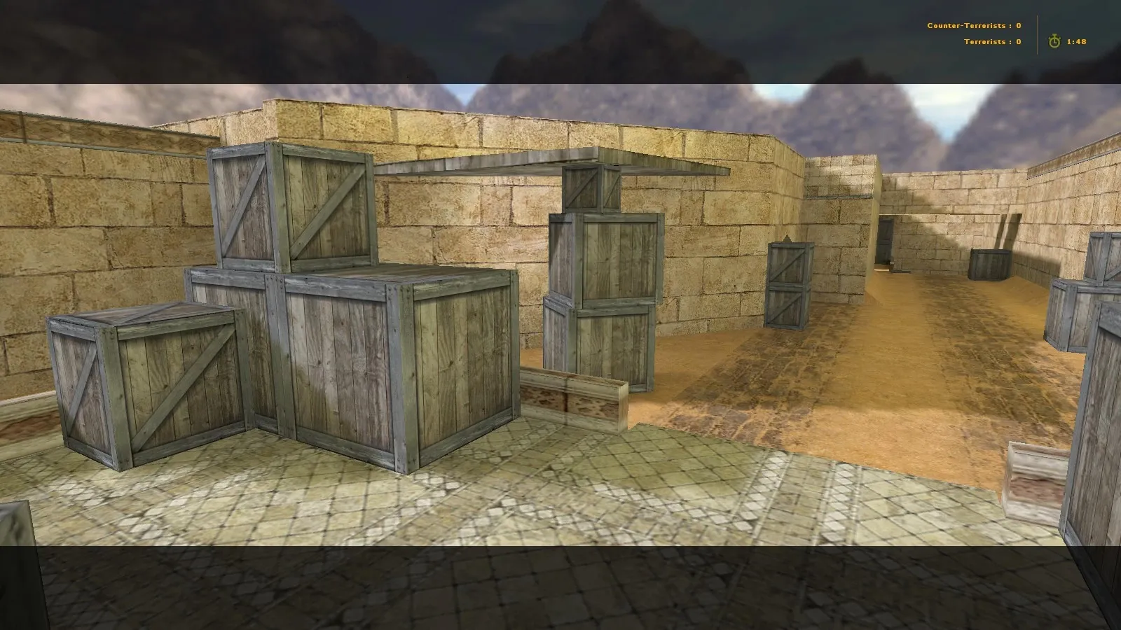 Скриншот  Карта de_heroes для CS 1.6: баланс сторон, точки, .nav для ботов, оптимизация wpoly/epoly