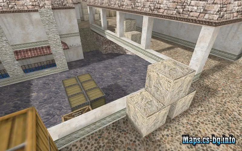 Скриншот  de_17b_athena карта для CS 1.6: точки, раунды и настройки ботов с .nav