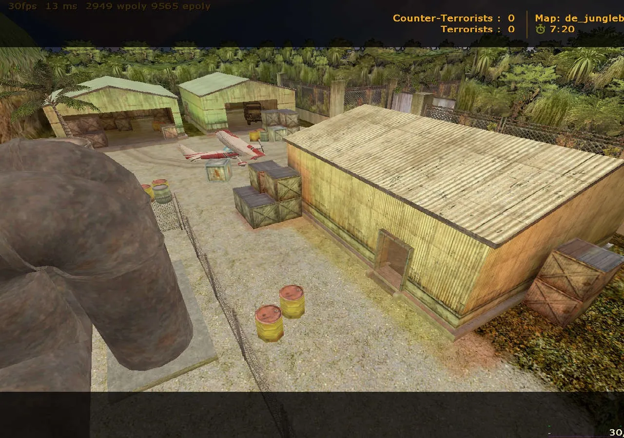 Скриншот  Карта de_junglebase для Counter-Strike 1.6: Обзор и Тактика
