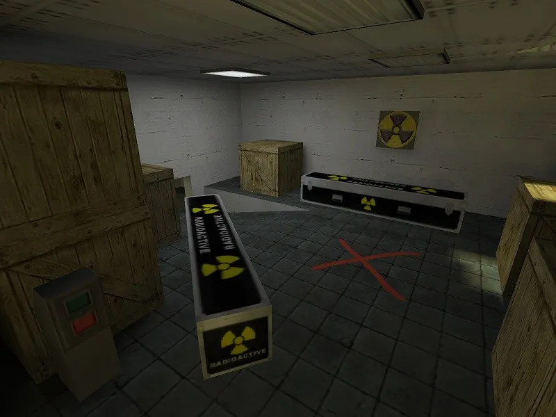 Скриншот  Карта de_castordepot_v2 для CS 1.6: точки, ротации, .nav и оптимизация под 100k рейты