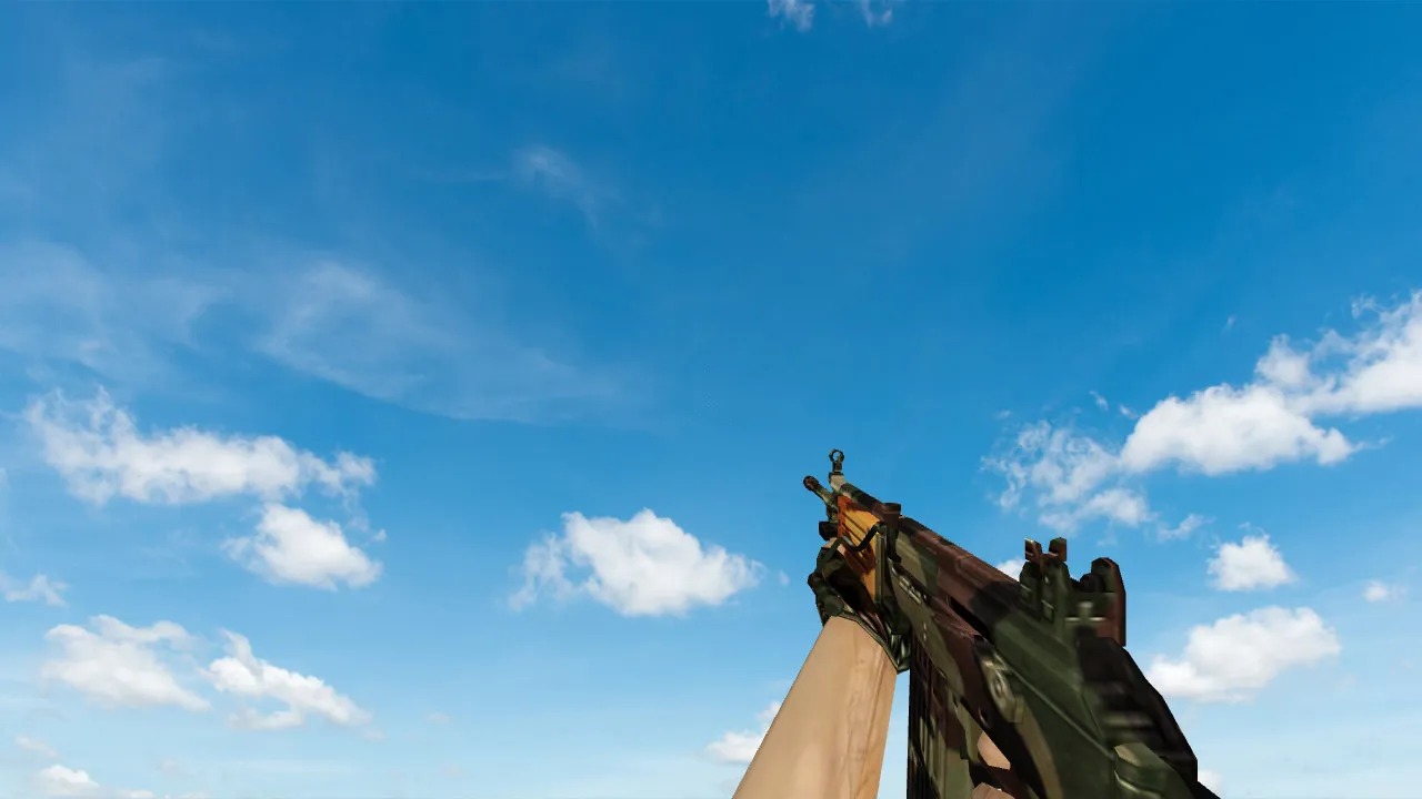 Скриншот  Пак моделей оружия «Полный пак камуфляж оружия» для CS 1.6: v_, p_, w_ модели, звуки, анимация осмотра