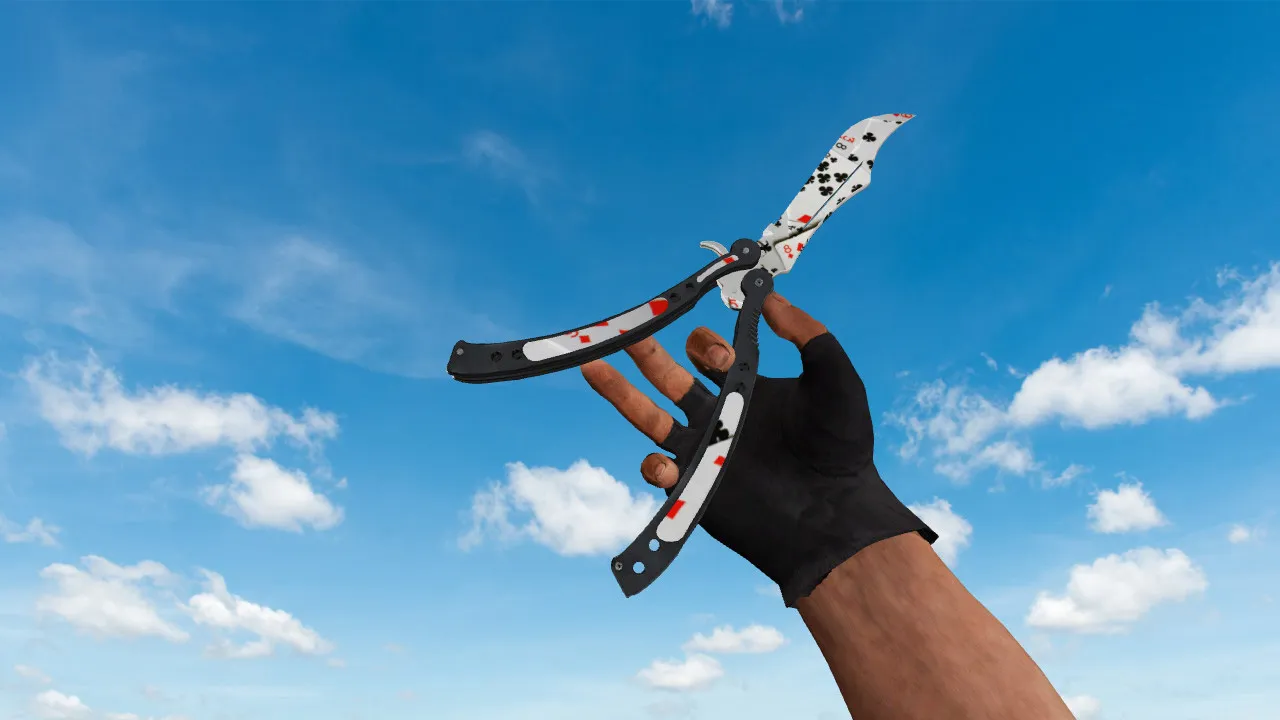 Скриншот Модель «Butterfly Knife Acer» (v_, p_, w_) для CS 1.6: звук, анимация осмотра, текстуры и настройка