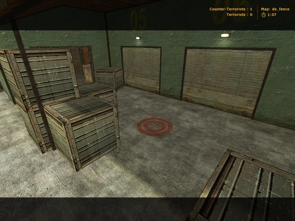 Скриншот  Карта de_fence для CS 1.6: баланс сторон, точки, .nav для ботов и оптимизация wpoly/epoly