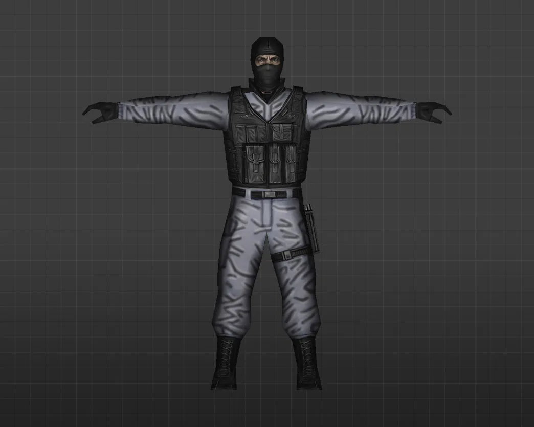 Скриншот Модель 'Снежный спецназ' для CS 1.6 - Перекрашенные модели игроков